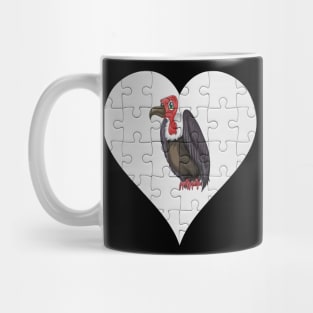 Jigsaw  Vulture Heart Design - Birds Vulture Mug